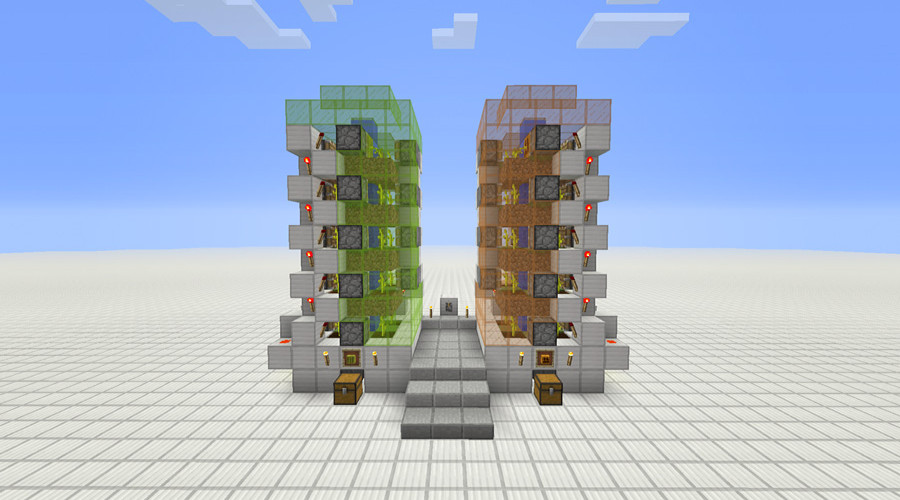 Redstone Tutorial - Automatic Pumpkin/Melon Farm