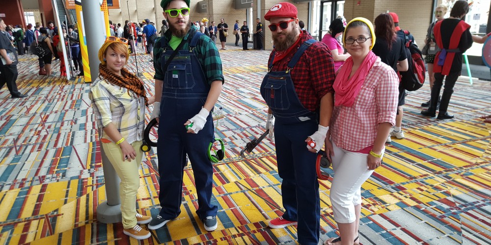 Mario, Peach, Luigi and Daisy